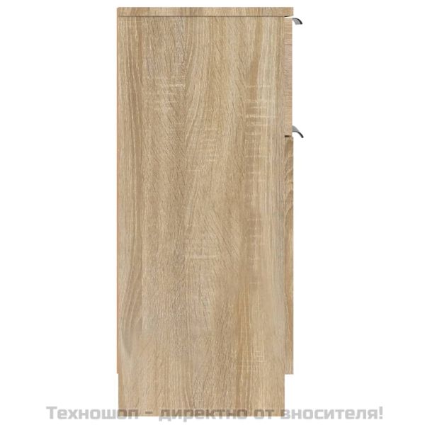 Сайдборд, дъб сонома, 30x30x70 см, инженерно дърво