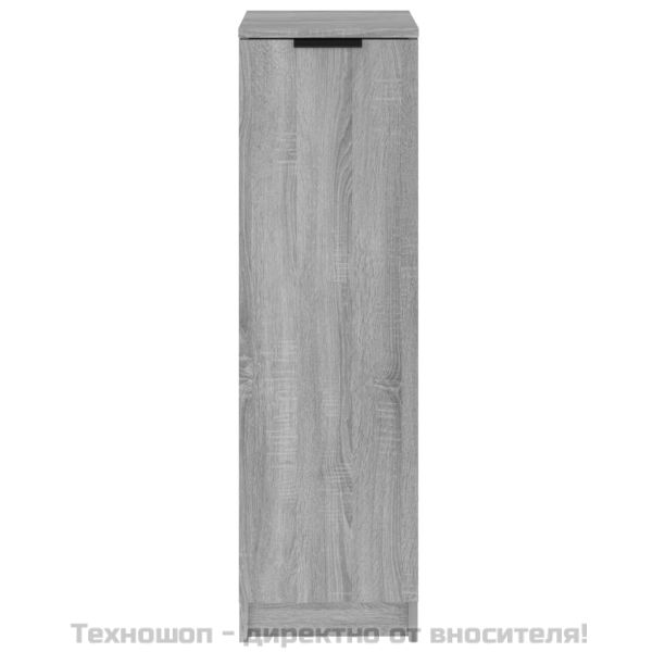 Шкаф за обувки, сив сонома, 30x35x100 см, инженерно дърво