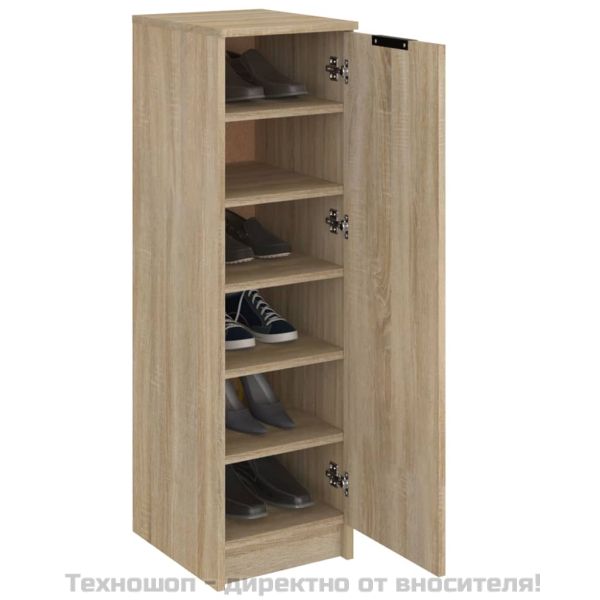 Шкаф за обувки, сонома дъб, 30x35x100 см, инженерно дърво