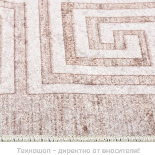 Килим, миещ се, бежов, 80x300 см, противоплъзгащ