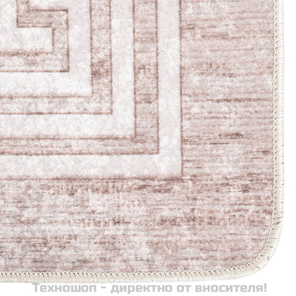 Килим, миещ се, бежов, 80x300 см, противоплъзгащ