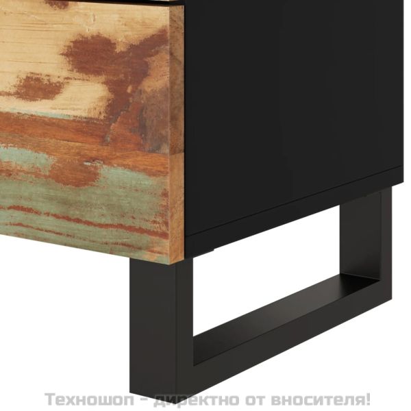 Нощно шкафче 50x33x62 см масивно регенерирано и инженерно дърво