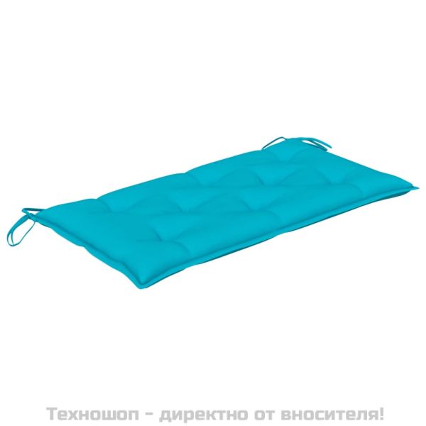 Възглавница за градинска пейка тюркоаз 100x50x7 см оксфорд плат