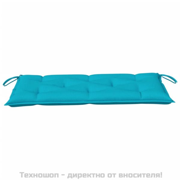 Възглавница за градинска пейка тюркоаз 100x50x7 см оксфорд плат