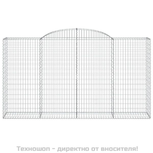 Габионни кошници арка 3 бр 300x50x160/180 см поцинковано желязо