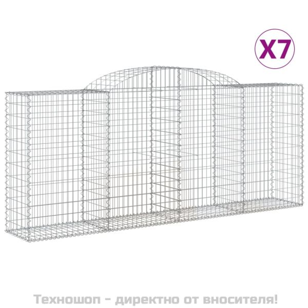 Габионни кошници арка 7 бр 300x50x120/140см поцинковано желязо