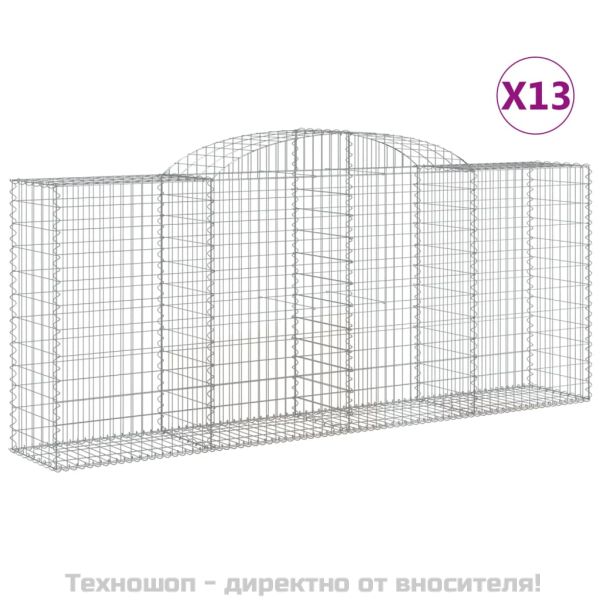 Габионни кошници арка 13 бр 300x50x120/140см поцинковано желязо