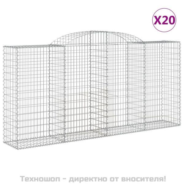 Габионни кошници арка 20 бр 300x50x140/160см поцинковано желязо