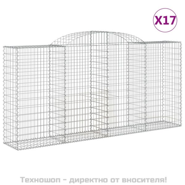 Габионни кошници арка 17 бр 300x50x140/160см поцинковано желязо