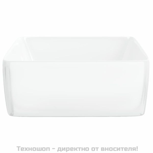 Мивка, бяла, 48x37x13 см, керамична, правоъгълна
