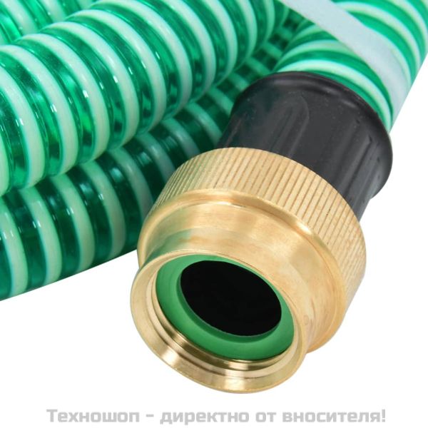 Смукателен маркуч с месингови съединители 1,1" 10 м PVC