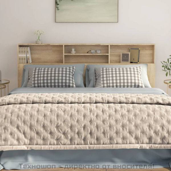 Табла за легло тип шкаф, дъб сонома, 200x19x103,5 см