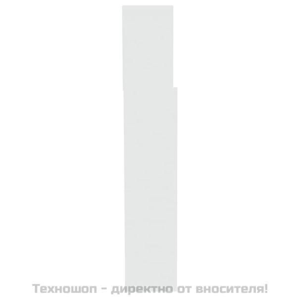 Табла за легло тип шкаф, бяла, 200x19x103,5 см
