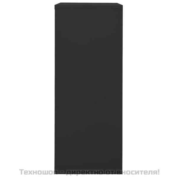 Офис шкаф, антрацит, 90x40x102 см, стомана