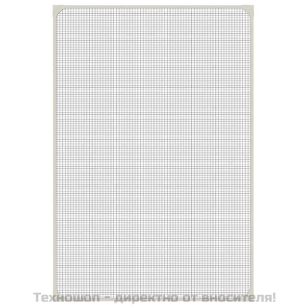 Магнитна мрежа против насекоми за прозорци, бяла, 80x120 см