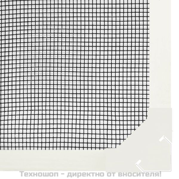Магнитна мрежа против насекоми за прозорци, бяла, 80x120 см