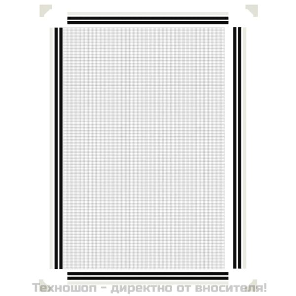 Магнитна мрежа против насекоми за прозорци, бяла, 80x120 см