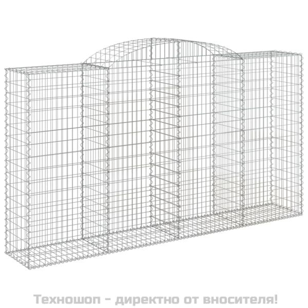 Габионни кошници арка 9 бр 300x50x160/180 см поцинковано желязо