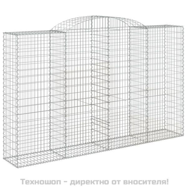 Габионни кошници арка 2 бр 300x50x180/200 см поцинковано желязо