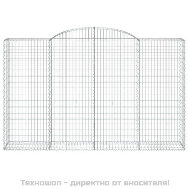 Габионни кошници арка 4 бр 300x50x180/200 см поцинковано желязо