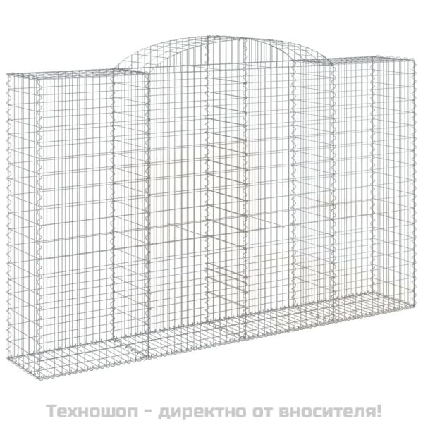 Габионни кошници арка 3 бр 300x50x180/200 см поцинковано желязо