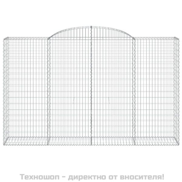 Габионни кошници арка 3 бр 300x50x180/200 см поцинковано желязо