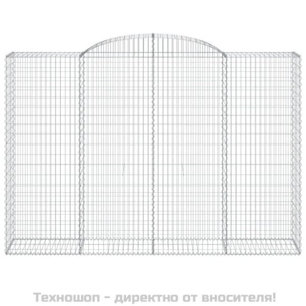 Габионни кошници арка 4 бр 300x50x200/220 см поцинковано желязо
