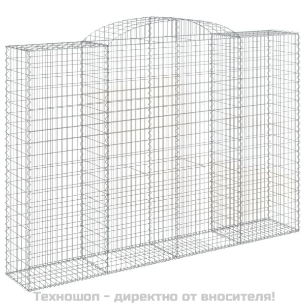 Габионни кошници арка 3 бр 300x50x200/220 см поцинковано желязо