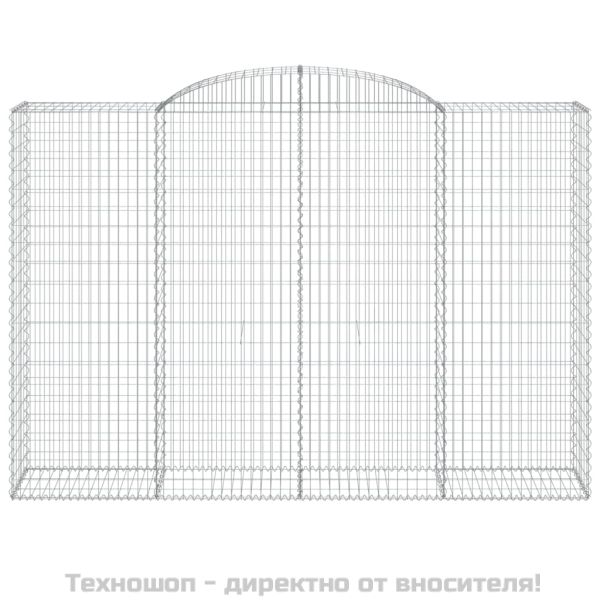 Габионни кошници арка 3 бр 300x50x200/220 см поцинковано желязо