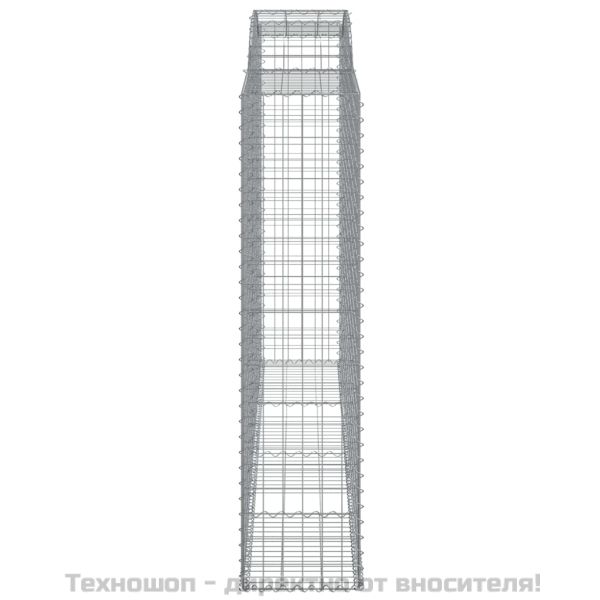 Габионни кошници арка 3 бр 300x50x200/220 см поцинковано желязо