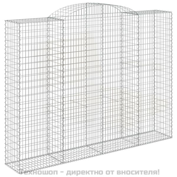 Габионни кошници арка 2 бр 300x50x220/240 см поцинковано желязо