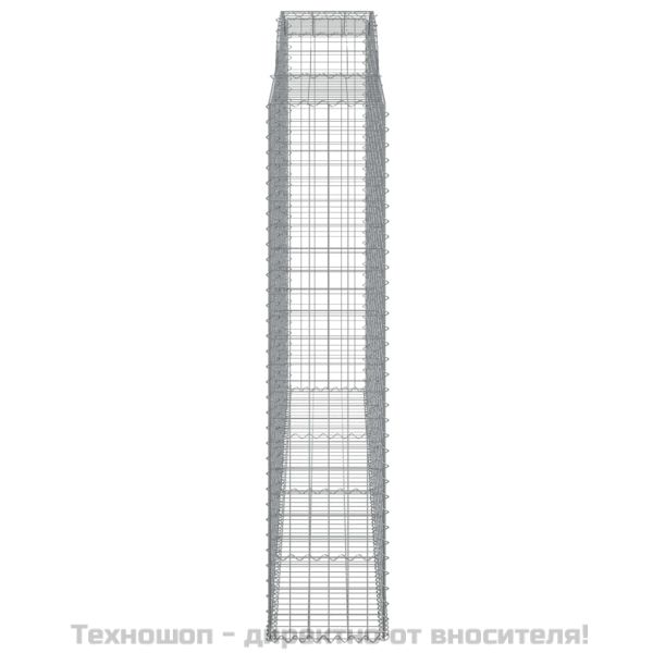 Габионни кошници арка 2 бр 300x50x220/240 см поцинковано желязо