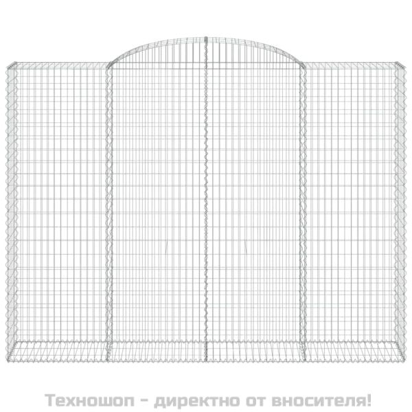 Габионни кошници арка 4 бр 300x50x220/240 см поцинковано желязо