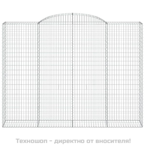 Габионни кошници арка 3 бр 300x50x220/240 см поцинковано желязо