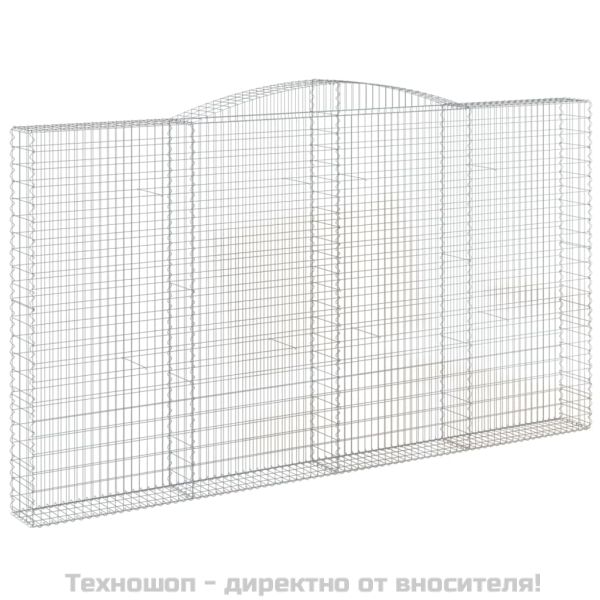 Габионни кошници арка 5 бр 400x30x220/240 см поцинковано желязо