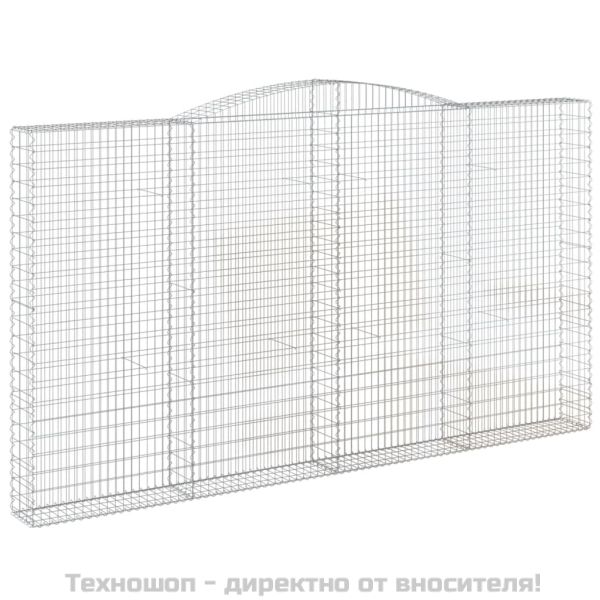 Габионни кошници арка 6 бр 400x30x220/240 см поцинковано желязо