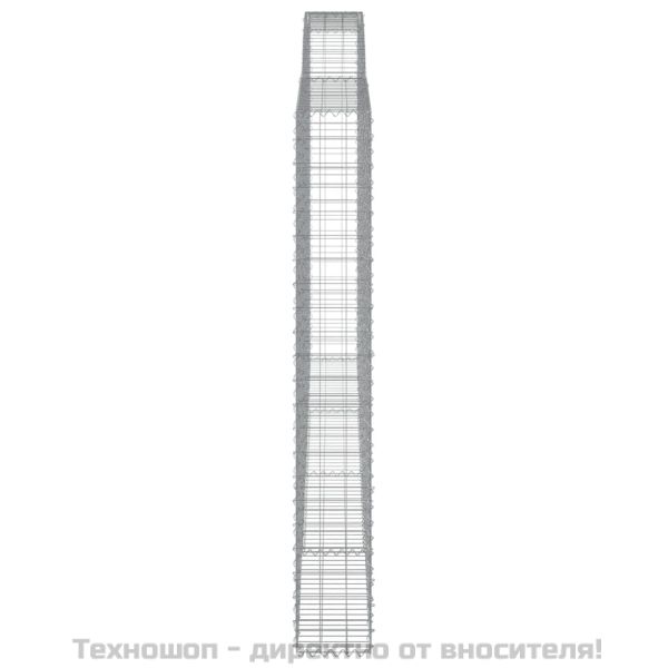 Габионни кошници арка 6 бр 400x30x220/240 см поцинковано желязо
