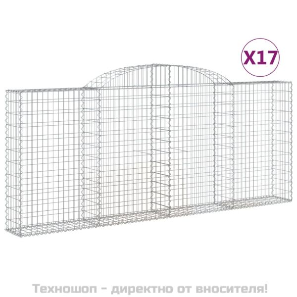 Габионни кошници арка 17 бр 300x30x120/140см поцинковано желязо