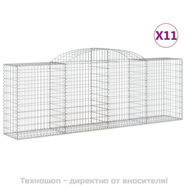 Габионни кошници арка 11 бр 300x50x100/120см поцинковано желязо