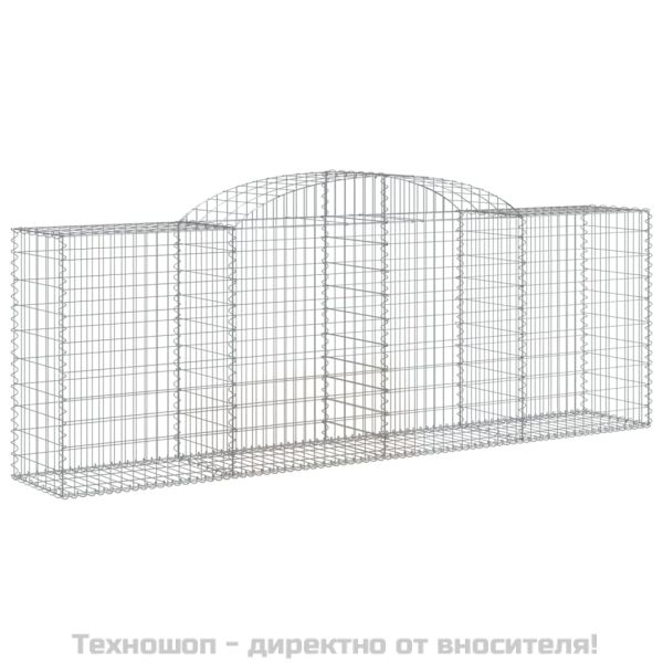 Габионни кошници арка 8 бр 300x50x100/120 см поцинковано желязо