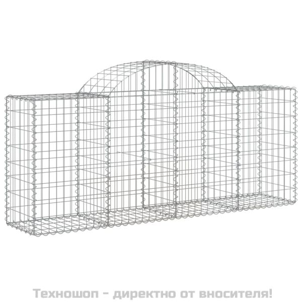 Габионни кошници арка 11 бр 200x50x80/100 см поцинковано желязо