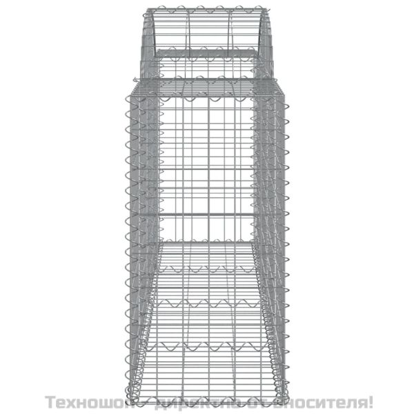 Габионни кошници арка 11 бр 200x50x80/100 см поцинковано желязо
