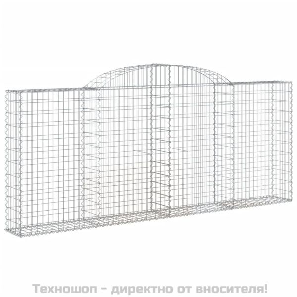 Габионни кошници арка 9 бр 300x30x120/140см поцинковано желязо