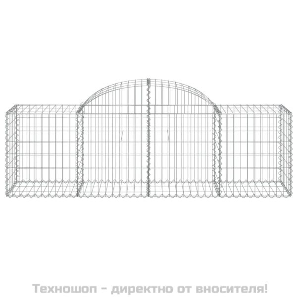 Габионни кошници арка 13 бр 200x50x60/80 см поцинковано желязо
