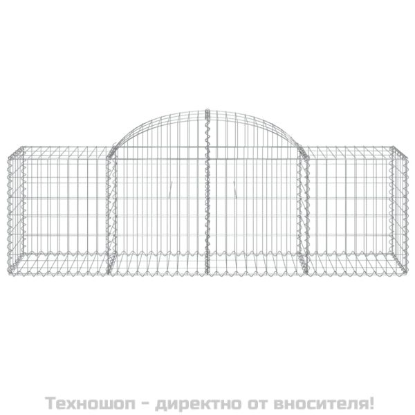 Габионни кошници арка 9 бр 200x50x60/80 см поцинковано желязо