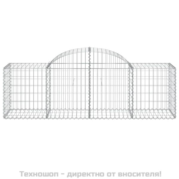 Габионни кошници арка 6 бр 200x50x60/80 см поцинковано желязо