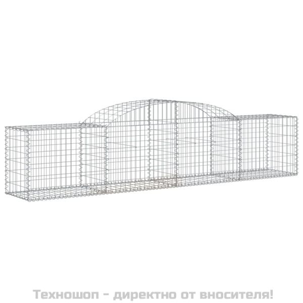Габионни кошници арка 2 бр 300x50x60/80 см поцинковано желязо
