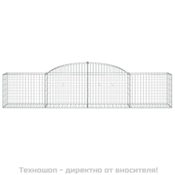 Габионни кошници арка 2 бр 300x50x60/80 см поцинковано желязо