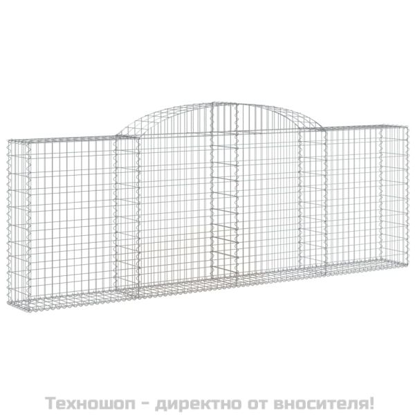 Габионни кошници арка 4 бр 300x30x100/120 см поцинковано желязо