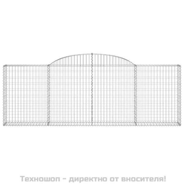 Габионни кошници арка 4 бр 300x30x100/120 см поцинковано желязо